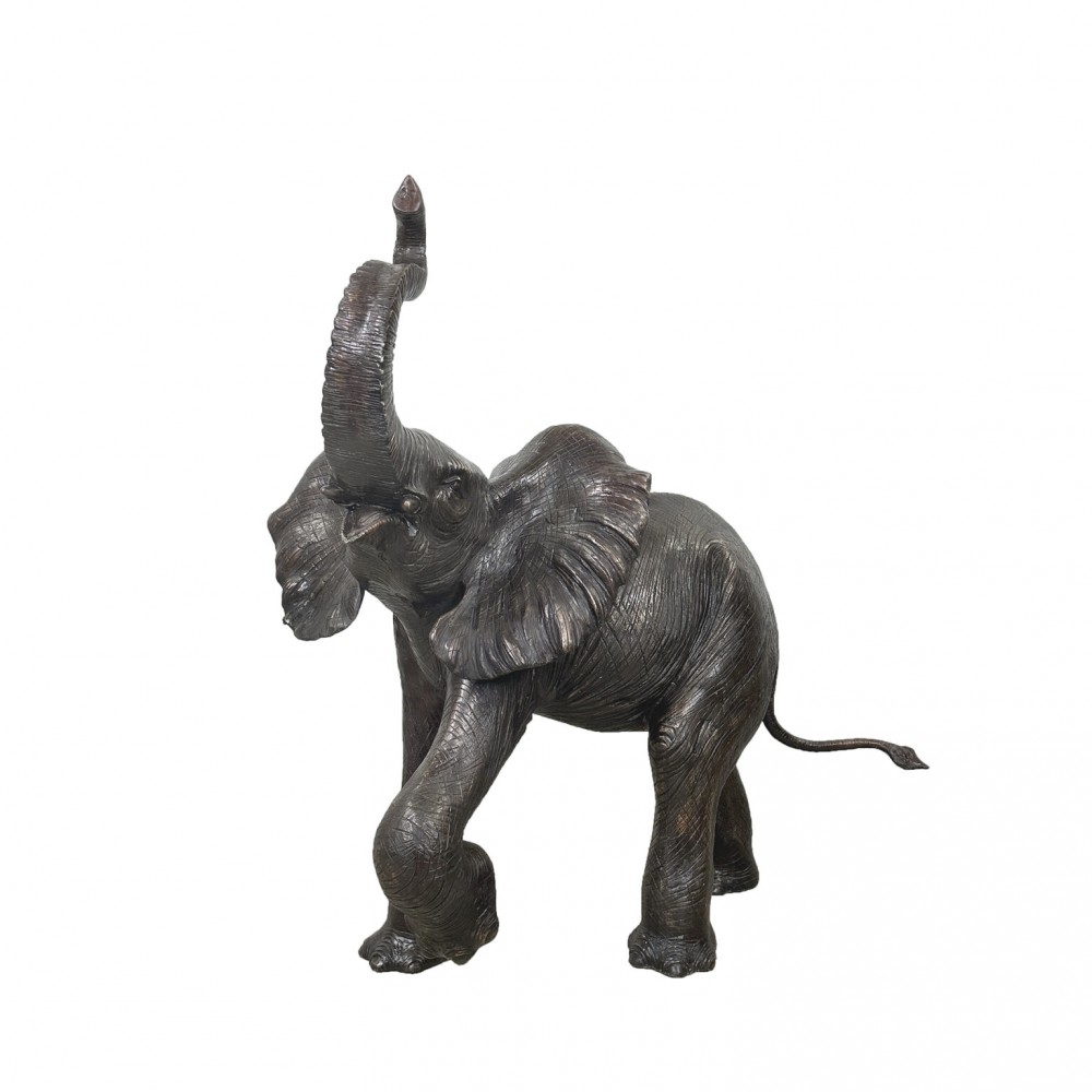 Grande statue d'éléphant en bronze, moulage d'animaux de jardin