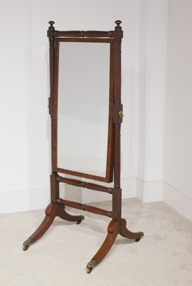 Miroir Cheval Géorgien Acajou 1820