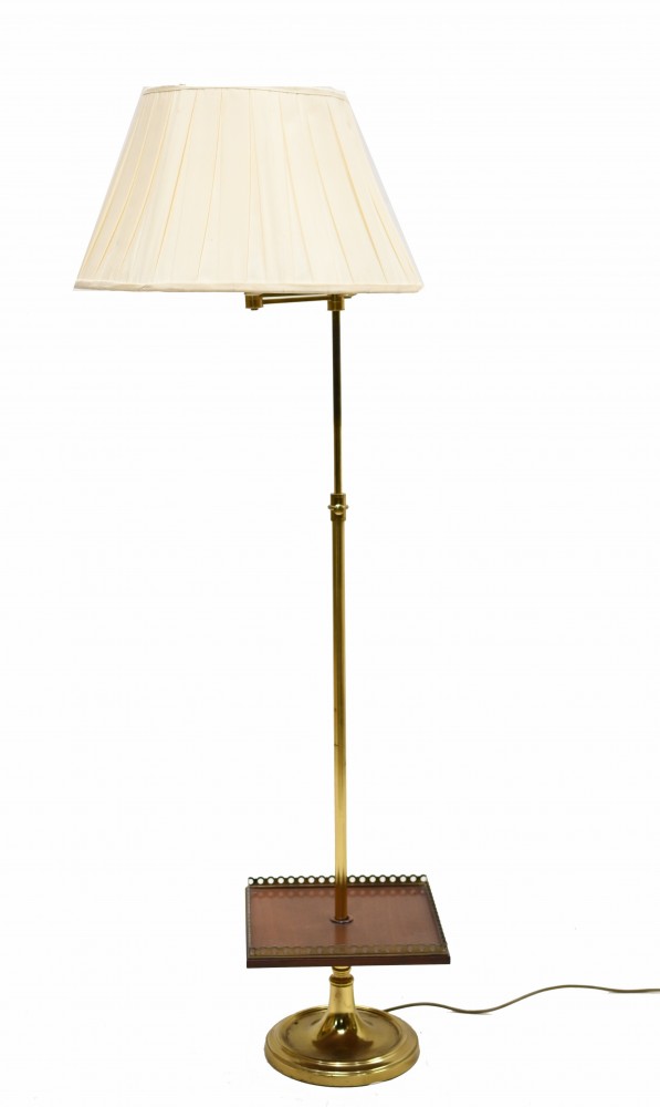 Regency-Stehlampe, Beistelltisch, verstellbare Lampe