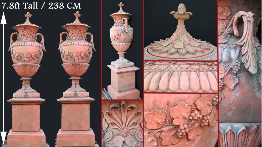 Pourquoi les grandes urnes en terre cuite ont leur place dans chaque jardin classique